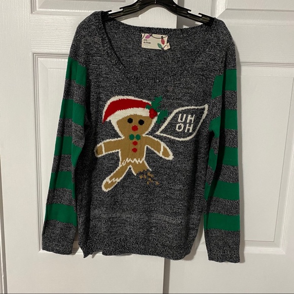 GINGERBREAD MAN XMAS SWEATER - Picture 2 of 5